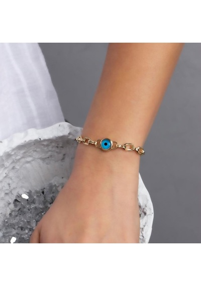 Altın Nazar Bileklik BL0067 Sarı Altın