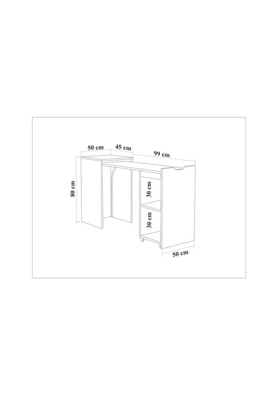 Montreal Katlanabilir Çalışma Masası Krem Sedef 50x80x144 Cm Atlanltik Çam Montreal Katlanabilir Çalışma Masası Krem Sedef 50x80x144 Cm Atlanltik Çam