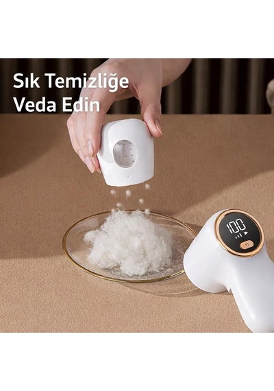 Dijital Ekranlı Şarjlı Tüy Toplayıcı, 3 Kademeli Güç Ayarlı, Metal Izgaralı, Kıyafet Ve Ev Tekstili İçin Tü Diğer