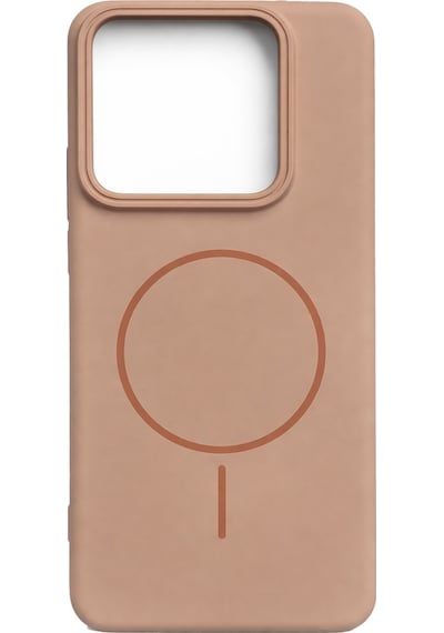 Mi 14 Pro Uyumlu Kamera Çıkıntılı Magsafe Wireless Şarj Özellikli Sert Sararmaz Silikon Kılıf Gold