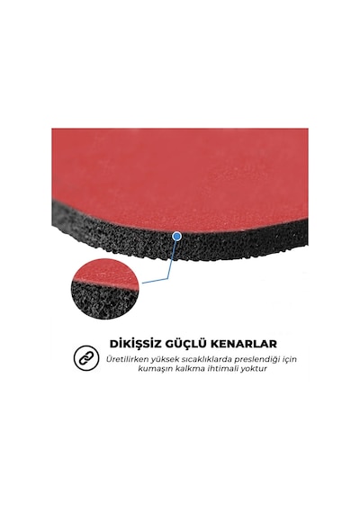 Sonictouch Mandala Desenli Kahverengi Çiçekli Kaydırmaz Gaming Oyuncu Dikişsiz Mouse Pad/ped 17x21cm