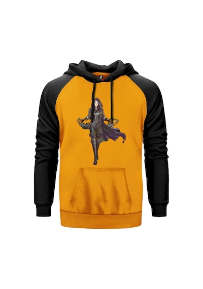 The Witcher Yennefer Sarı Renk Reglan Kol Sweatshirt Sarı