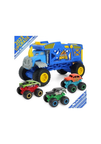 Toysan Sq80992-1 Taşıyıcı Araba Seti 3 Metal Arabalı