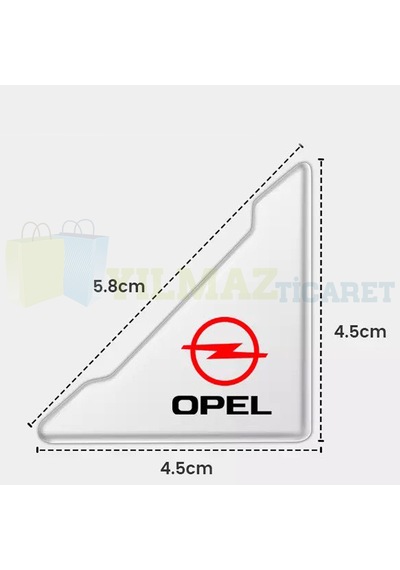 Opel Logo Kapı Kenar Köşe Koruyucu Çarpma Çizilme Önleyici 1 Çift