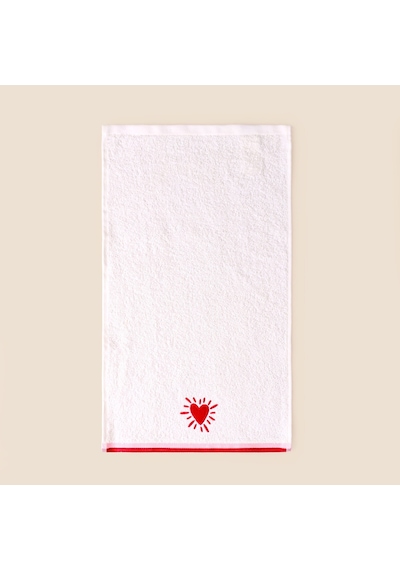 Soft Love 3'lü Kutulu Hediyelik Havlu Seti - Ekru - 30x50 Cm Çok Renkli