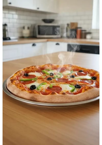 Dr.maya Pizza Tepsisi - 28 Cm Gümüş