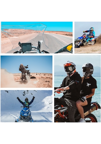 Telesin Aksiyon Kamera Kask Çene Montajı, Motorcycle Helmet Bracket Orange / Gopro / Osmoactio Uyumlu
