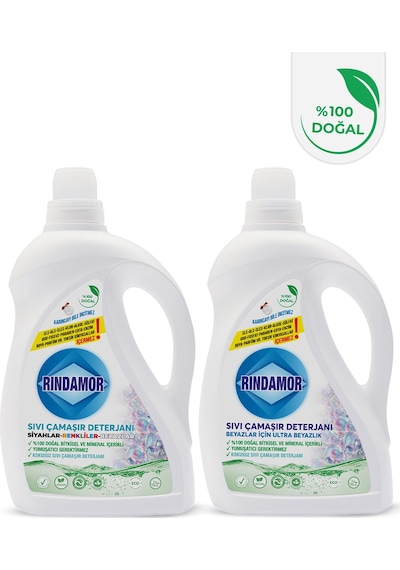 2li Kokusuz Sıvı Çamaşır Deterjanı-renkliler Siyahlar Beyazlar 2200 ML