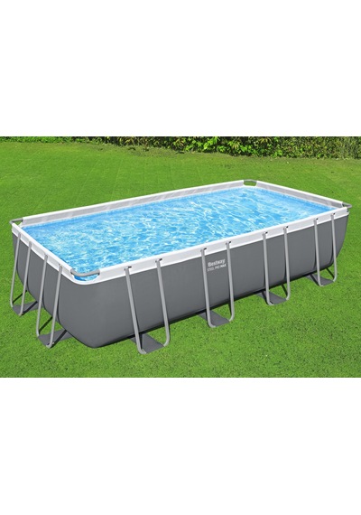 Bestway Steel Pro Max Gölgelikli Prefabrik Dikdörtgen Havuz Seti 5,49 M X 2,74 M X 1,22 M 56465 Bw590
