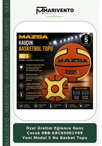 Özel Üretim Eğlence Genç Çocuk 0bb-krc05001y69 Yeni Model 5 No Basket Topu