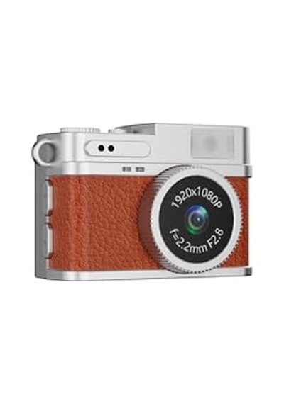 Ayrex Mini Dijital Kamera Selfie Video Vlog Kamerası Mini Anahtarlık 1080p Cmr35 Kahverengi Diğer