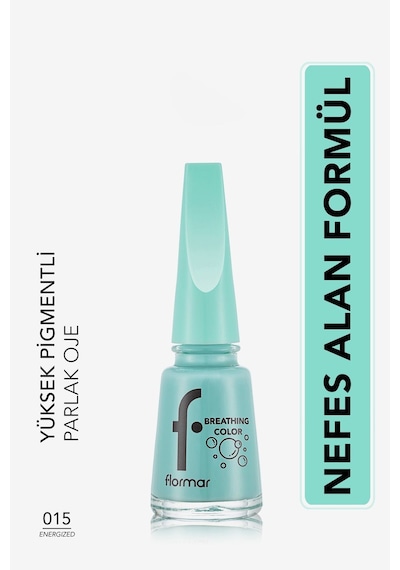 Flormar Breathing Color Yüksek Pigmentli Parlak Bitişli Oje 015