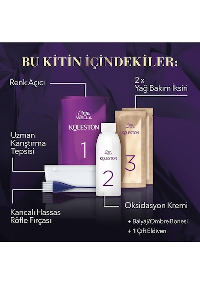 Koleston Supreme Kit Saç Boyası Balyaj Ombre Kiti