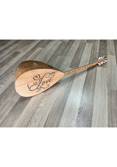 BAĞLAMA LOVE DESENLİ KISA SAP TAM SET SAZ