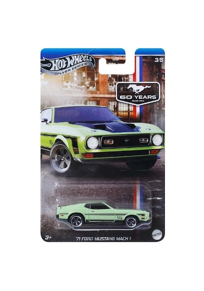 Hot Wheels 60. Yıl Mustang Serisi Arabalar 71 Ford Mustang Mach 1 Grt01 -jby52 Çok Renkli