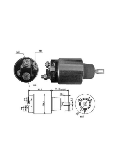 Zm 12v Marş Otomatiği Bosch  Tipi 41 Mm/42 Mm körüklü Vidalı K N11.18806