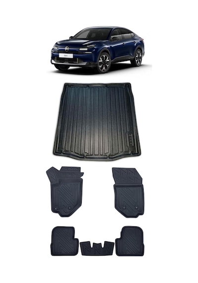 Citroen C4x 2026 Model İle Uyumlu 5d Premium Ekstra Havuzlu Paspas Ve Bagaj Havuzu Set