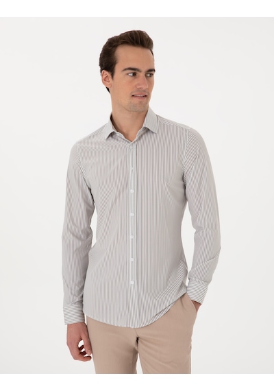 Pierre Cardin Erkek Haki Gömlek Desenli 50303897-vr027 Haki