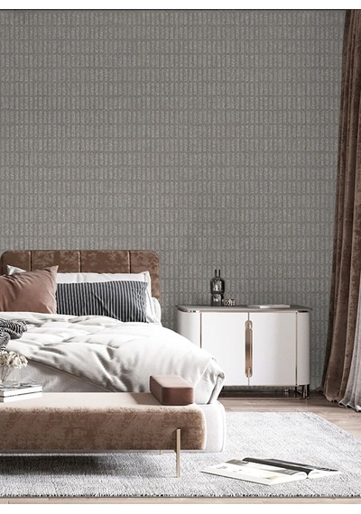 Adawall Muse Koleksiyonu- 25102-4 Taş Gri Dokulu Silinebilir Nonwoven Vinil Duvar Kağıdı 1.06x15.6m, 16.5m²