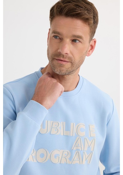 Tudors Unisex Oversize Geniş Kesim Pamuklu Yumuşak Dokulu İçi Polarlı Baskılı Mavi Sweatshirt-37299 Mavi Tudors Unisex Oversize Geniş Kesim Pamuklu Yumuşak Dokulu İçi Polarlı Baskılı Mavi Sweatshirt-37299 Mavi