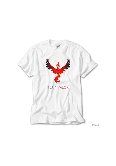 Pokemon Team Valor Beyaz Tişört Beyaz