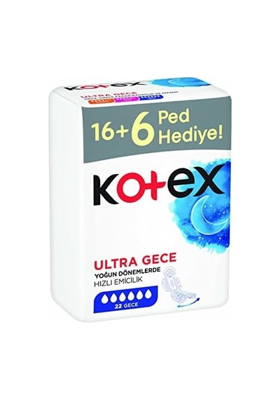 Kotex Ultra Dev Eko Gece 22 Li