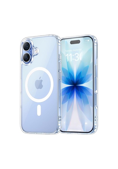 İphone 17 Uyumlu Esnek Plastik Magsafe Wireless Şarj Özellikli Şeffaf Kılıf