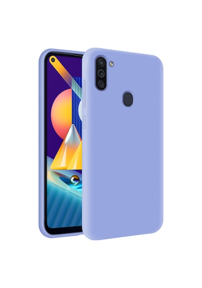 KZY İletişim Samsung Galaxy Uyumlu M11 İçi Kadife Soft Logosuz Lansman Silikon Kapak