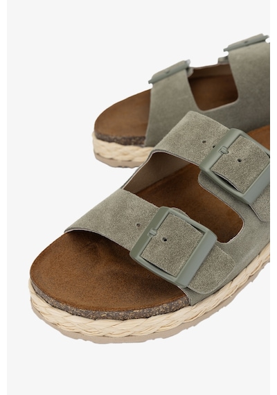 Valmenti Simba Kadın Menta Hakiki Deri Terlik 985 24-6601 Bn Trlk Y24 Yeşil