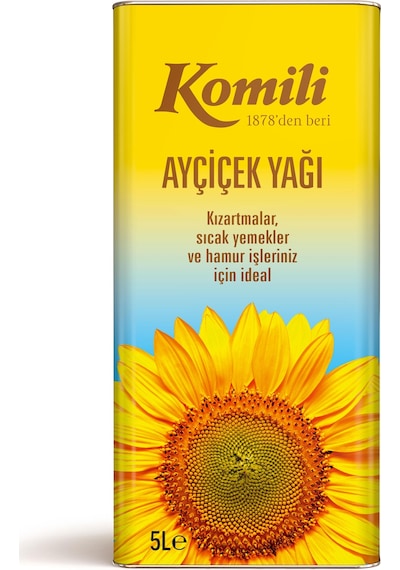 Komili Ayçiçek Yağı Teneke 5 L