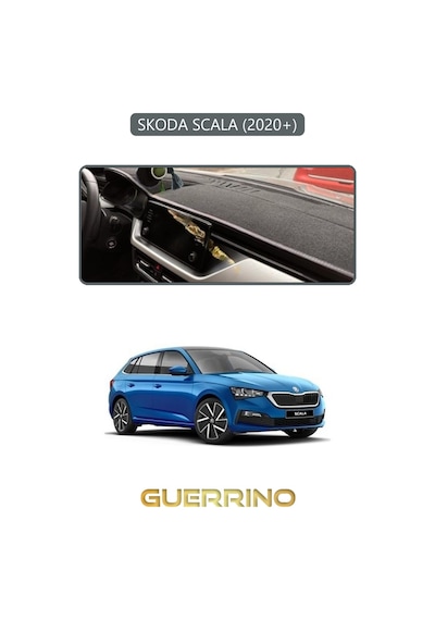 Skoda Scala - Kamıq 2020+torpido Koruma Halısı Gri Kenar