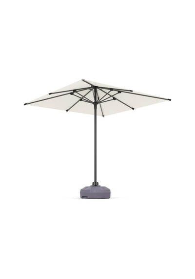 Alubrella Güneş Şemsiyesi Kare, 210 Cm, Krem Rengi Su Geçirmez Kumaş Bej
