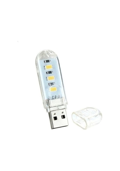 Taşınabilir Mini USB Beyaz LED Lamba 3 Ledli 5730 SMD Kamp Stick Beyaz