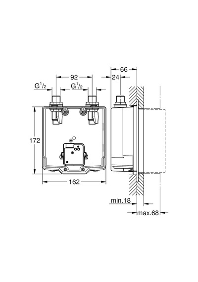 Grohe Eurosmart Cosmopolitan E Ankastre Montaj Kutusu  36339001