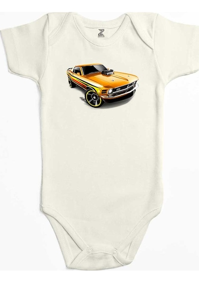 Zepplin Giyim Ford Mustang Mach 1 Ekru Bebek Body Zıbın