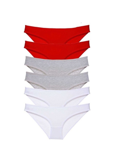 6 Adet Süper Eko Set Likralı Kadın Slip Külot 548 Standart