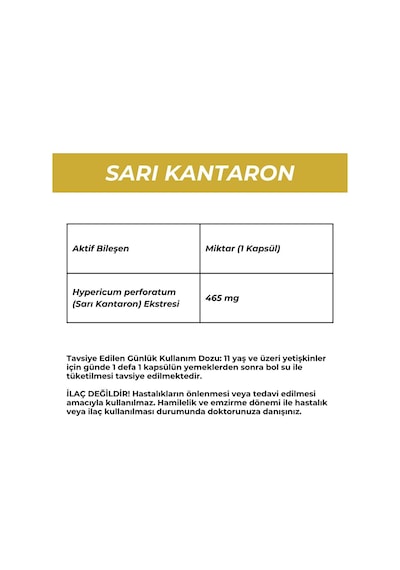 Sarı Kantaron Capsul 30 Cap