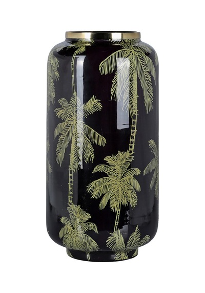 Lucky Art Palm Breeze Dekoratif Vazo 30cm Lyvu 006 Siyah