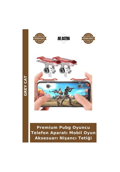 Premium Pubg Oyuncu Telefon Aparatı Mobil Oyun Aksesuarı Nişancı Tetiği