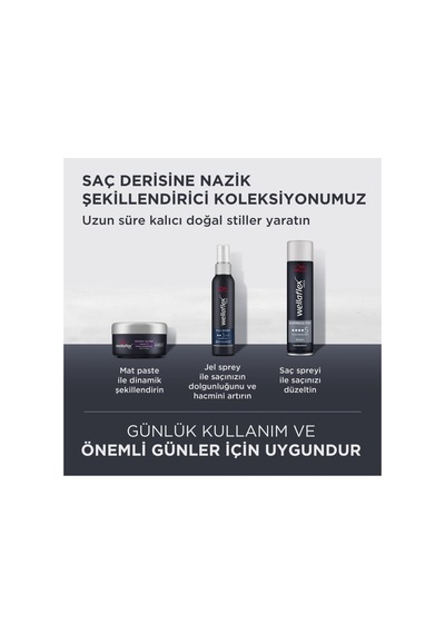 Wellaflex Men Dynamic Texture Dinamik Doku Mat Paste Ultra Strong Hold - 75 Ml
