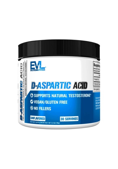 Evl Nutrition, D-aspartic Acid, Daaunflavored, 3.3 Oz 94 G