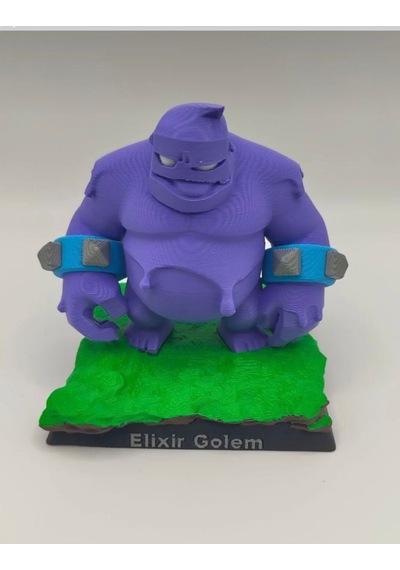Clash Royale Standlı İksir Golemi 10x9.5cm
