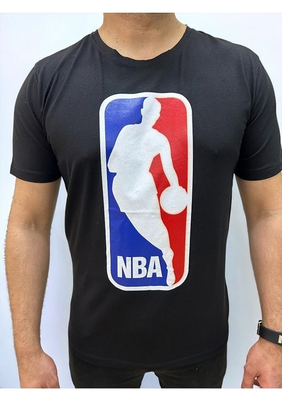 Bisiklet Yaka Erkek Baskılı T-shirt Beyaz