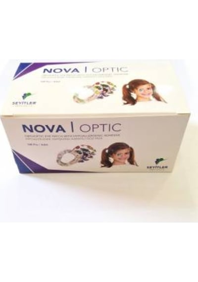 Nova Optik Renkli Desenli Göz Kapama Bandı Göz Pedi 50 Adet