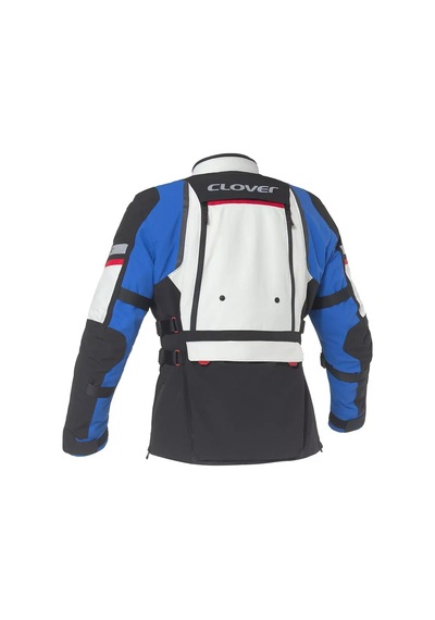 Clover Gts-5 Korumalı Motosiklet Montu Gri Mavi