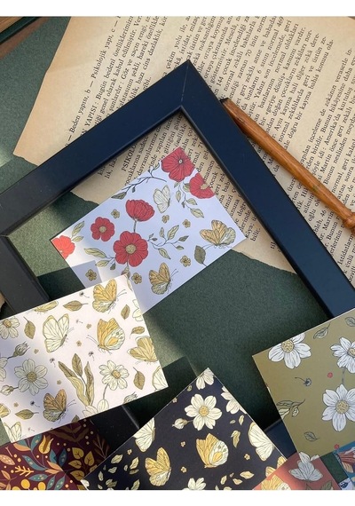 Vintage Scrapbook Kağıdı, Bullet Journal Ajanda, Defter Süsleme Genel