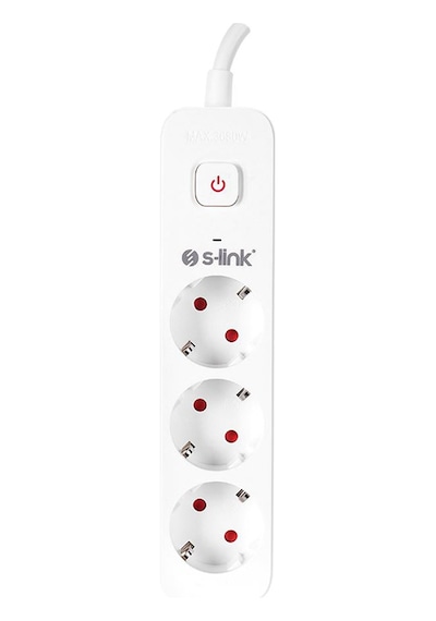 S-Link SPG301S 1.5M 3X1.5MM 750 Joule 3'lü Anahtarlı AKIM KORUMAL