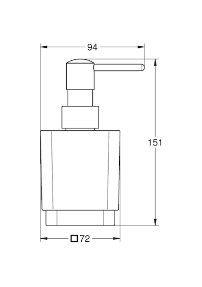Grohe Selection Cube Sıvı Sabunluk - 40805000
