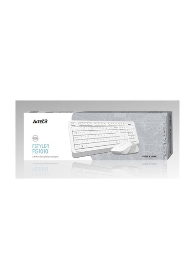 A4 Tech Fg1010 2.4g Beyaz Q Fn-mm Klv+optik Mouse