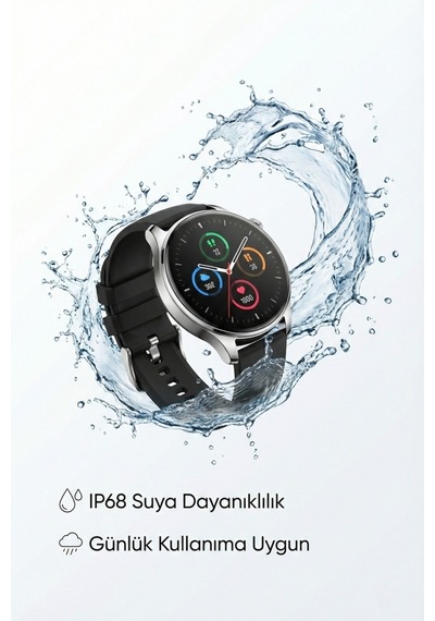 4berry 4B-LA25 Yuvarlak Akıllı Saat (İthalatçı Garantili)